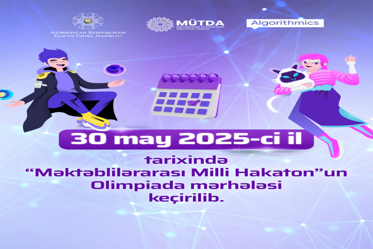 “Məktəblilərarası Milli Hakaton-2025”in olimpiada mərhələsi keçirilib
