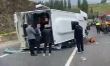 Türkiyədə sərnişin avtobusu aşıb: ölən və yaralananlar var
