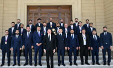 Prezident minifutbol üzrə dünya çempionatının qalibi olan Azərbaycan milli komandasının üzvlərini qəbul edib