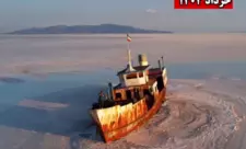Urmu gölünün quzey hissəsi tamamilə quruyub