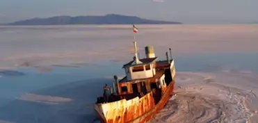 Urmu gölünün quzey hissəsi tamamilə quruyub