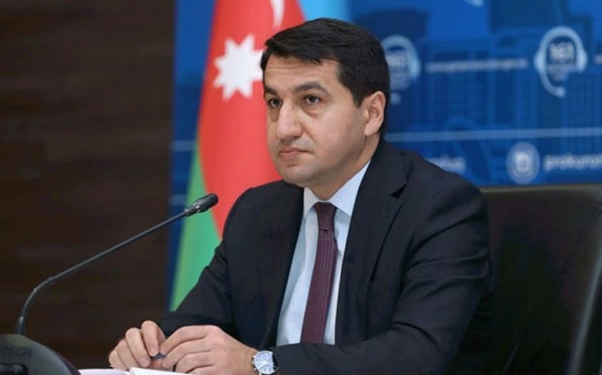 Hikmət Hacıyev diplomatların Laçın səfəri ilə bağlı paylaşım edib - VİDEO