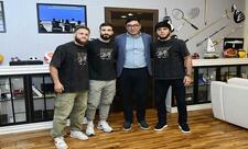 Nazir UFC gecəsində döyüşəcək idmançılarla görüşdü