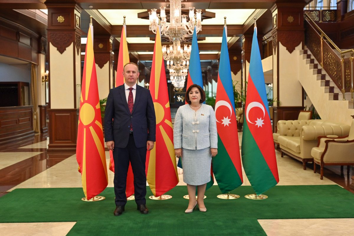 Milli Məclis və Şimali Makedoniya Assambleyasının sədrlərinin görüşü olub