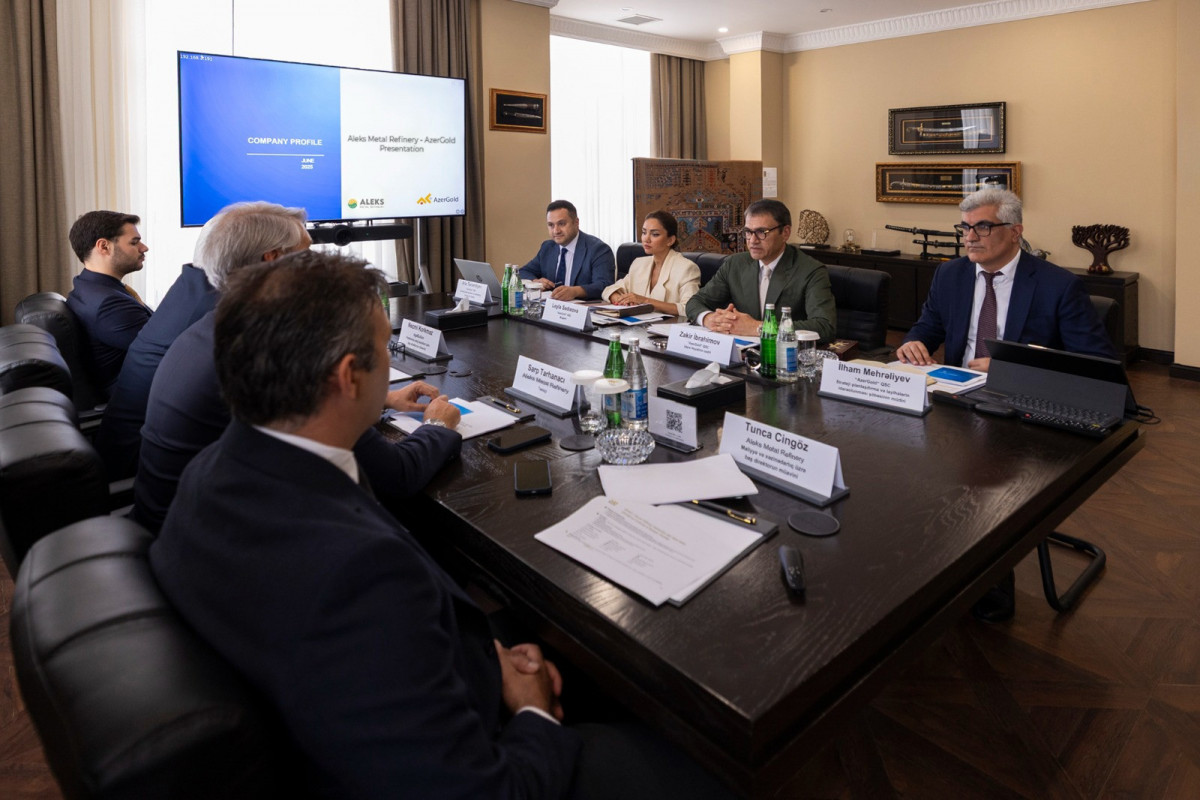 AzerGold” QSC-də Türkiyənin “Aleks Metal Rafineri” şirkətinin rəhbəri ilə görüş keçirilib