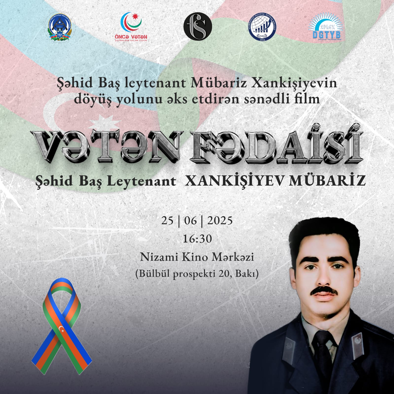 İyunun 25-də şəhid  Mübariz Xankişiyevin döyüş yolunu əks etdirən sənədli filmin təqdimatı keçiriləcək