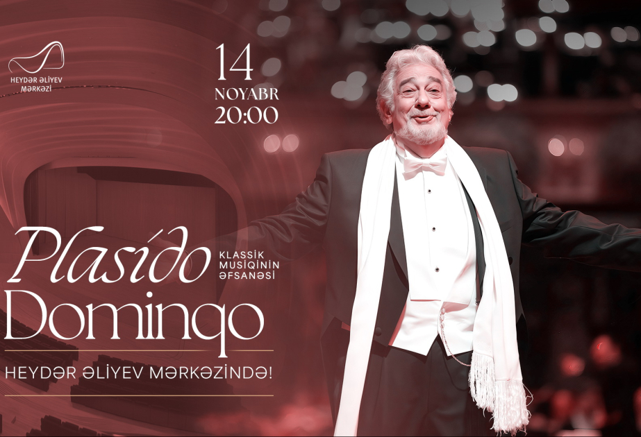 Dünyaşöhrətli tenor Plasido Dominqo Heydər Əliyev Mərkəzində çıxış edəcək