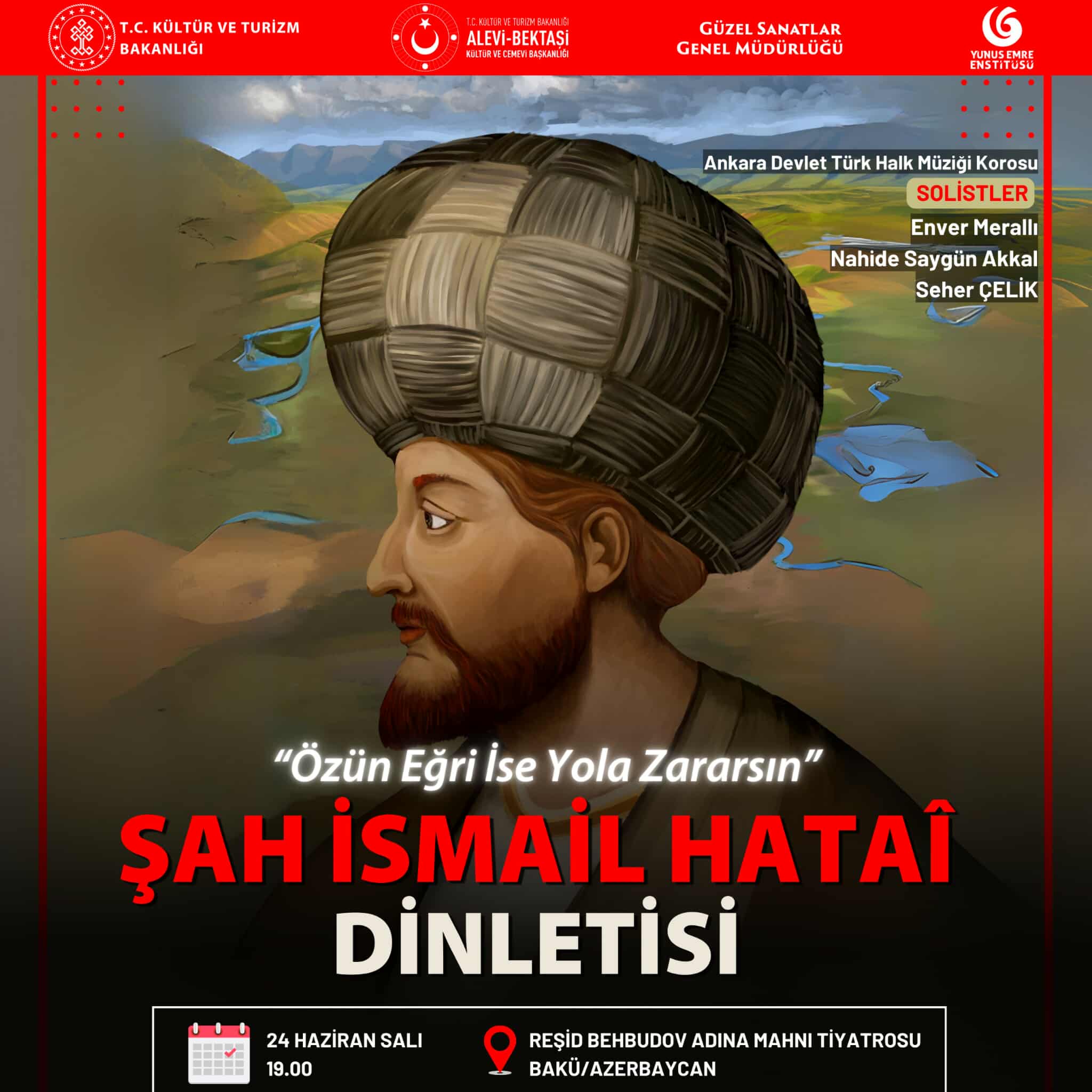 "Özün əyri isə yola zərərsən" adlı konsert proqramı təşkil olunacaq