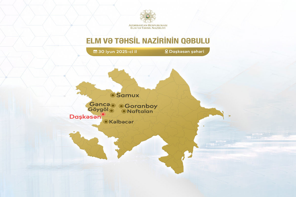 Elm və təhsil nazirinin Daşkəsəndə vətəndaş qəbulunun vaxtı dəyişdirilib