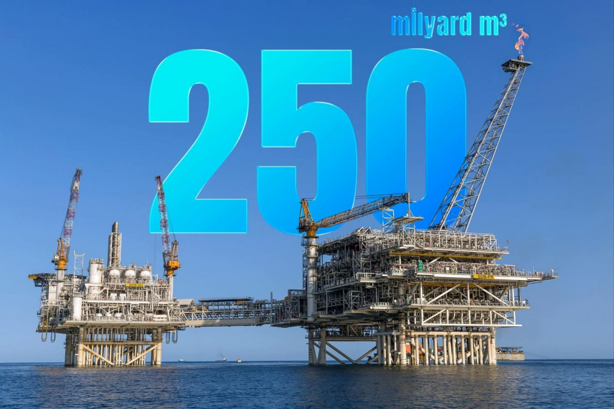 "Şahdəniz"dən indiyədək 250 mlrd. kubmetr qaz hasil olunub
