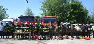 FHN-in Şimal-qərb Regional Mərkəzi mülki müdafiə məşqi keçirib