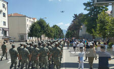 Xankəndidə Silahlı Qüvvələr Günü münasibətilə hərbçilərin yürüşü keçirilib - FOTO