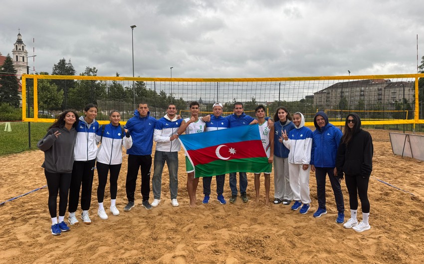 Azərbaycanın çimərlik voleybolu üzrə milliləri Ermənistan və Gürcüstan yığmalarına qalib gəlib