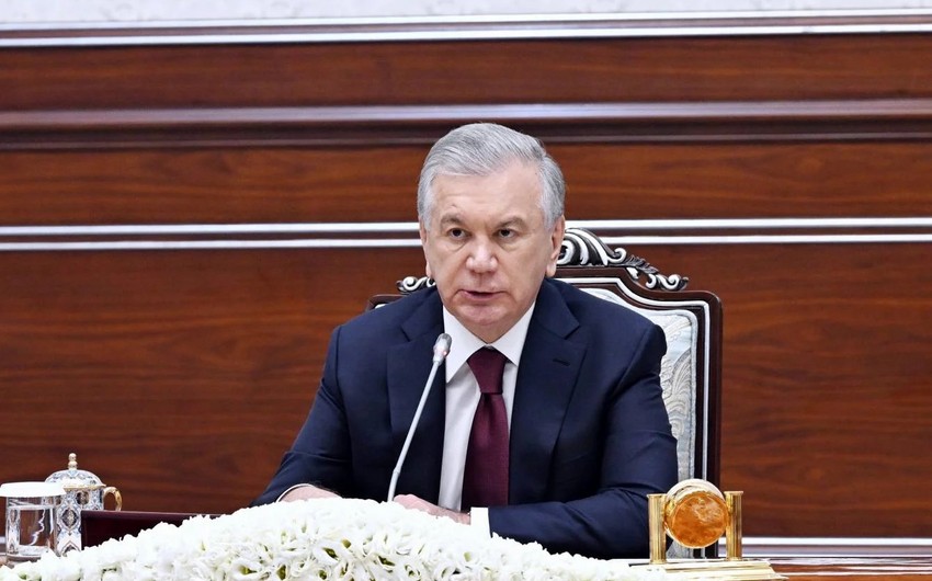 Özbəkistan Prezidenti Azərbaycana dövlət səfərinə gəlib