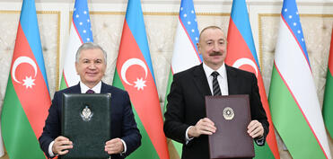 Azərbaycan və Özbəkistan arasında imzalanmış sənədlərin mübadiləsi mərasimi olub