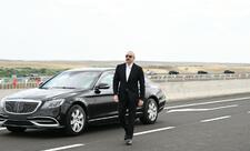 Prezident İlham Əliyev Əhmədbəyli-Füzuli-Şuşa yolunun açılışında iştirak edib