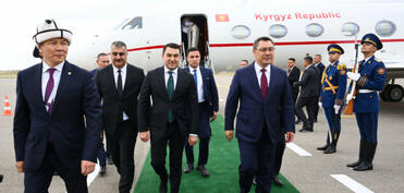 Qırğızıstan Prezidenti Sadır Japarov Füzuliyə gəlib