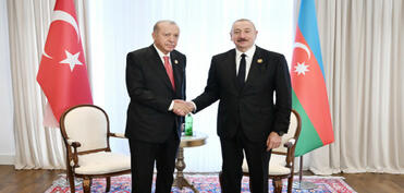 İlham Əliyev Xankəndidə Rəcəb Tayyib Ərdoğanla görüşüb