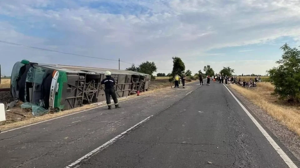 Macarıstanda ukraynalıların olduğu avtobus aşıb: 17 uşaq yaralanıb