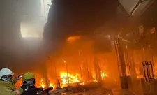 Qəzvində istehsalat müəssisəsində yanğın olub