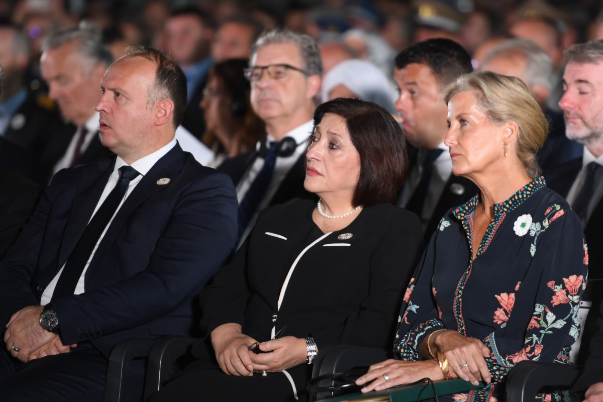 Sahibə Qafarova Srebrenitsa qurbanlarının xatirəsinə həsr olunmuş anım mərasimində iştirak edib