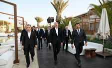 Azərbaycan Prezidenti və Türkmənistan Xalq Məsləhətinin sədri “Sea Breeze”də olublar - FOTO