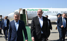 Türkmənistan Xalq Məsləhətinin sədri Qurbanqulu Berdiməhəmmədov Füzuli rayonuna gəlib
