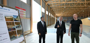 Xocalı kərpic zavodunun açılışı olub