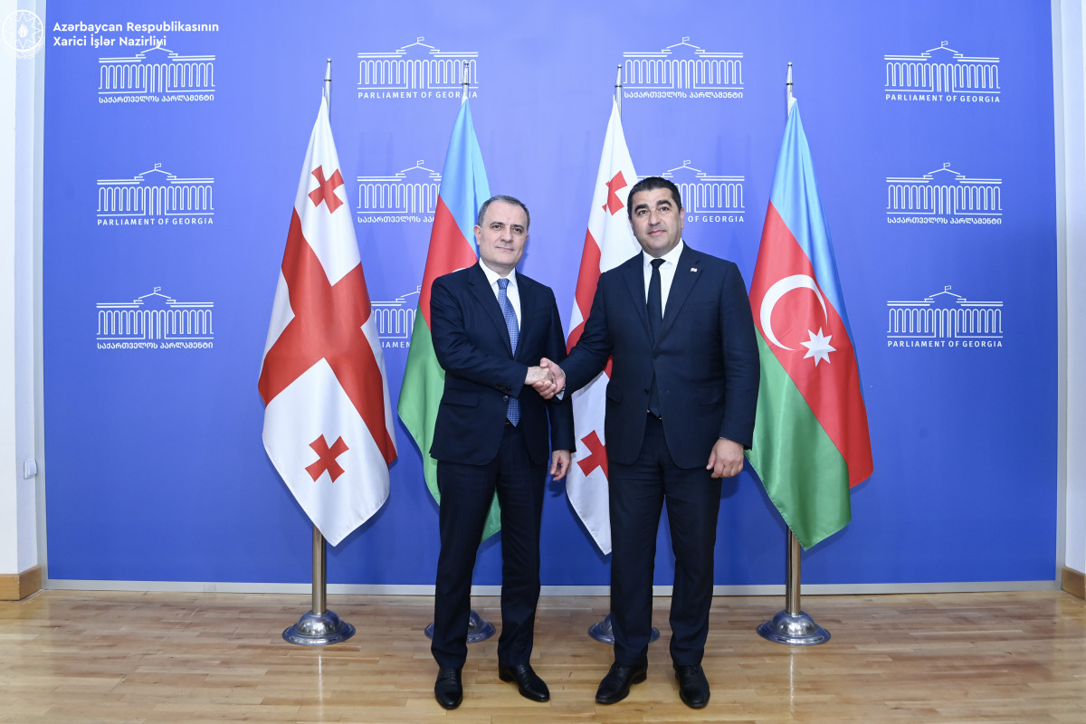 Ceyhun Bayramov Gürcüstan Parlamentinin sədri ilə görüşüb