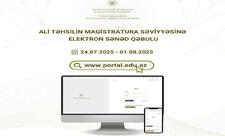 Magistratura səviyyəsinə elektron sənəd qəbuluna sabahdan start verilir