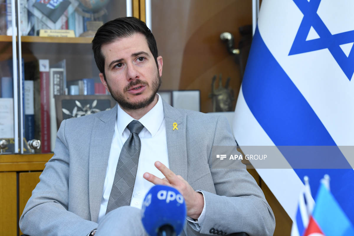 İsrail səfiri: Sülhün Yaxın Şərqdə və Cənubi Qafqazda hökm sürəcəyinə ümid edirəm