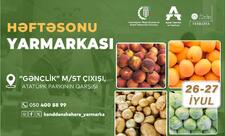 Bakıda növbəti “Kənddən Şəhərə” həftəsonu yarmarkası olacaq
