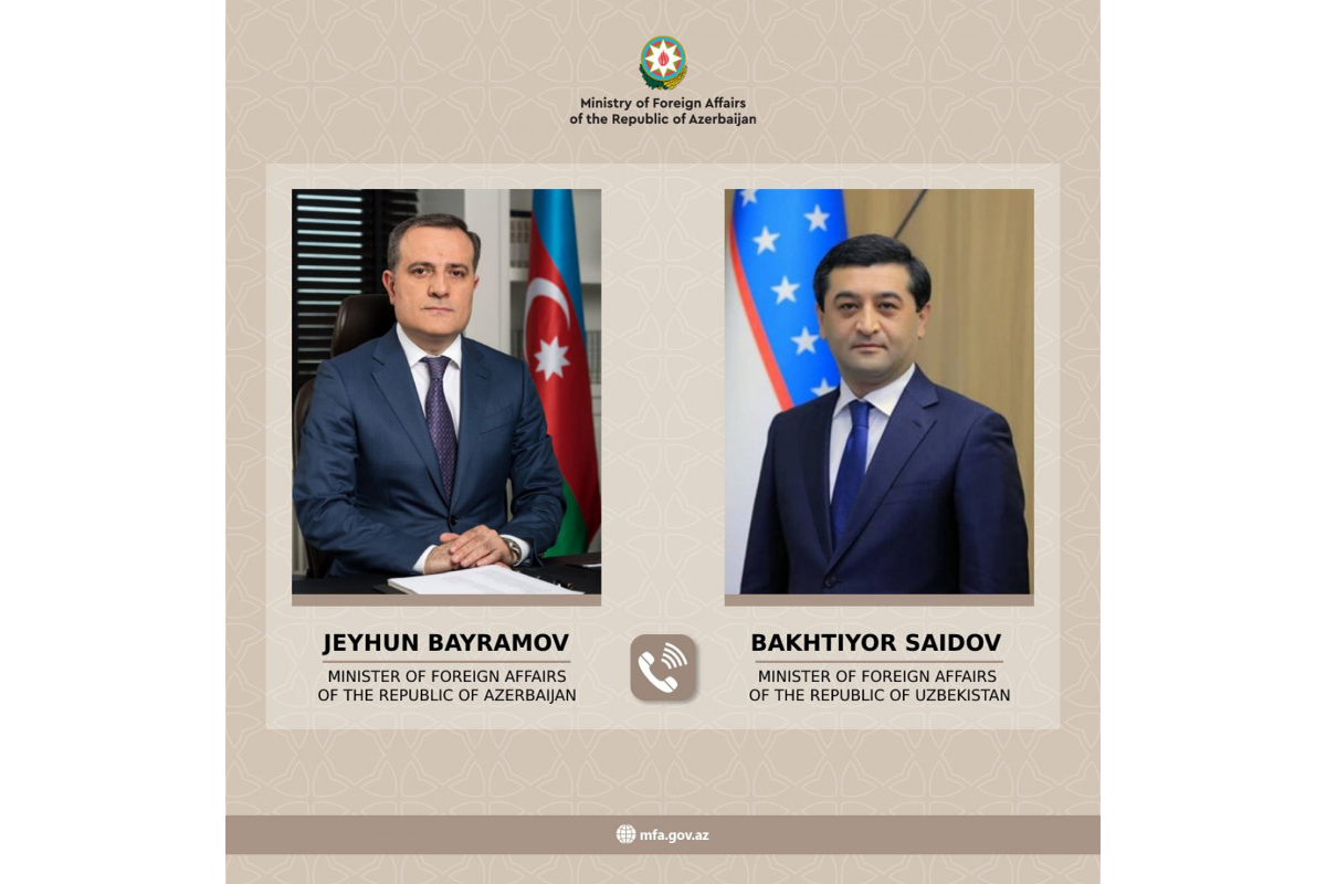 Ceyhun Bayramovla Özbəkistan XİN rəhbəri arasında telefon danışığı olub