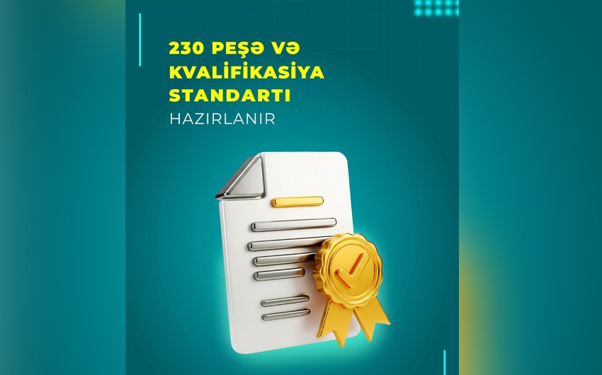 İlin sonunadək 200-dən çox peşə və kvalifikasiya standartı təsdiqlənəcək