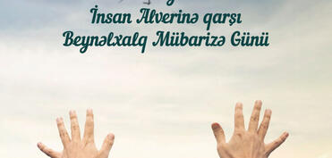 Gənclər Kitabxanasında “İnsan alverinə səssiz qalma!” adlı material hazırlanıb