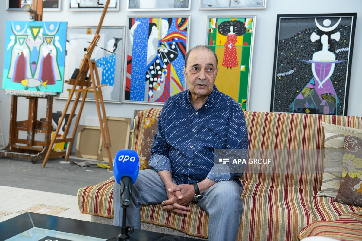 Xalq rəssamı: Fransada bizi hədələyən erməni hədiyyə vermək istədi, götürmədik - MÜSAHİBƏ