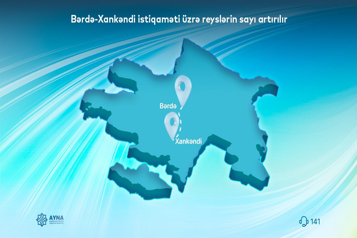 Bərdə-Xankəndi istiqaməti üzrə reyslərin sayı artırılır