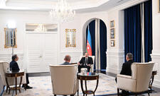 Prezident İlham Əliyev Vaşinqtonda Azərbaycanın media nümayəndələrinə müsahibə verib - YENİLƏNƏCƏK