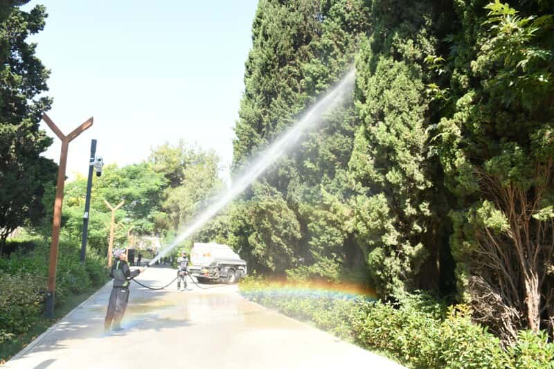 Bu gün paytaxtın 548 küçəsi yuyulub