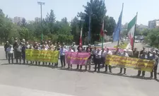 Təbrizli təqaüdçülər yenidən etiraz eyləmi keçiriblər