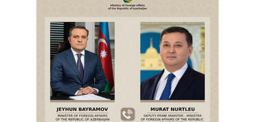 Ceyhun Bayramovla Qazaxıstanın XİN rəhbəri arasında telefon danışığı aparılıb