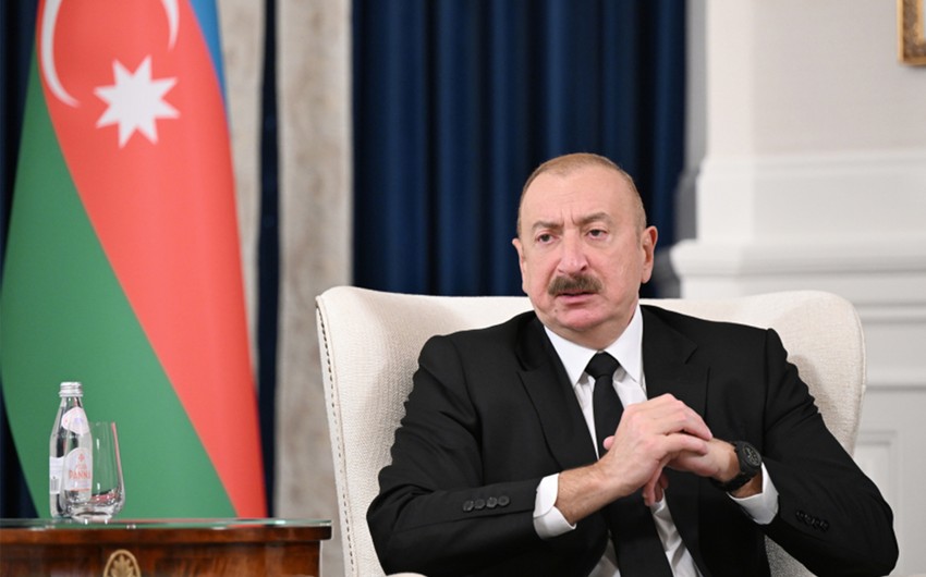 Prezident İlham Əliyev: Zəngəzur dəhlizi yeni bağlantı layihəsidir və beynəlxalq nəqliyyat marşrutlarının mühüm hissələrindən biri olacaq