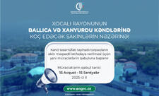 Xocalının Xanyurdu və Ballıca kənd sakinlərindən torpaq icarəsi üçün müraciət qəbulu davam edir
