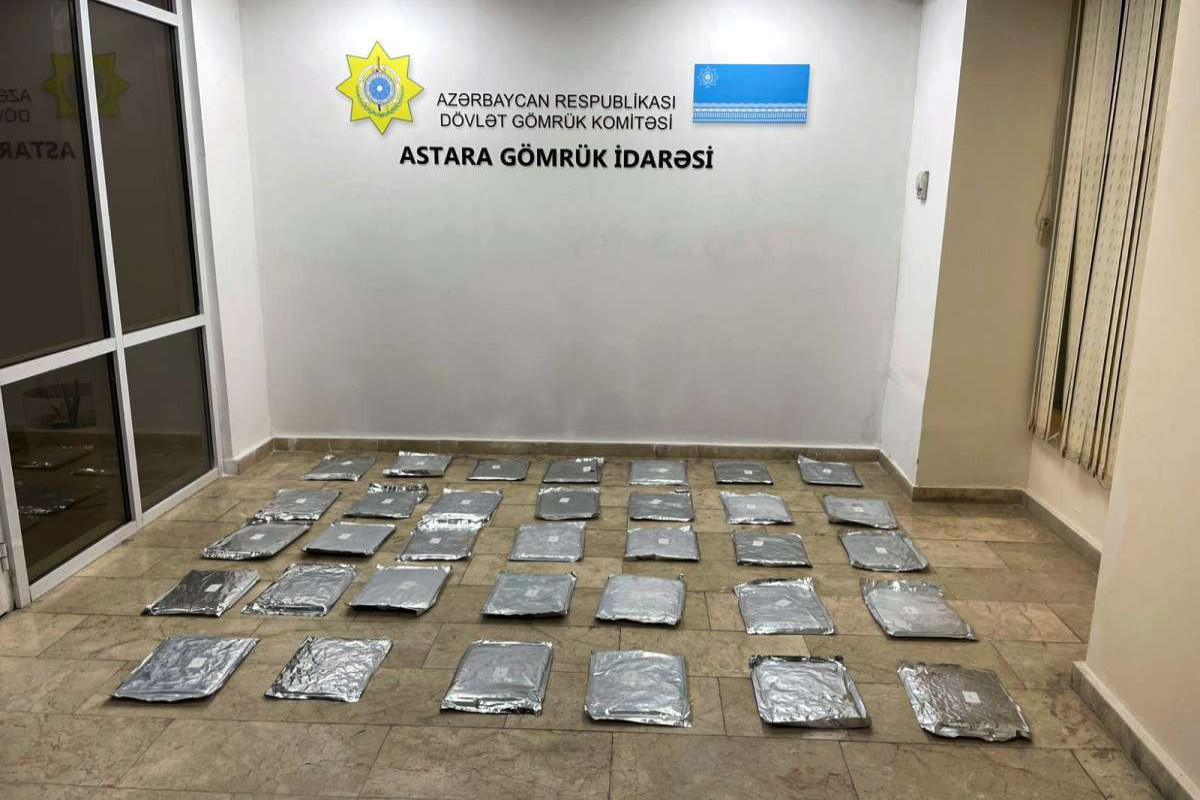 “Astara” gömrük postunda 30 kiloqramdan artıq marixuana aşkarlanıb