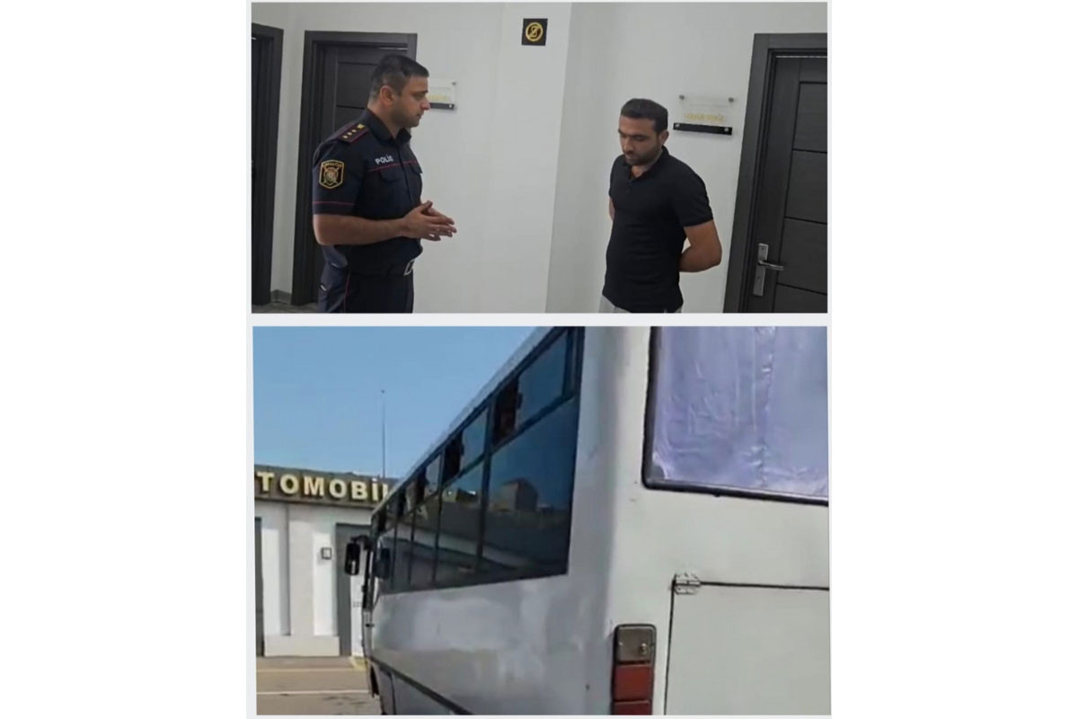 Sərxoş halda sərnişin daşıyan avtobus sürücüsü həbs edilib