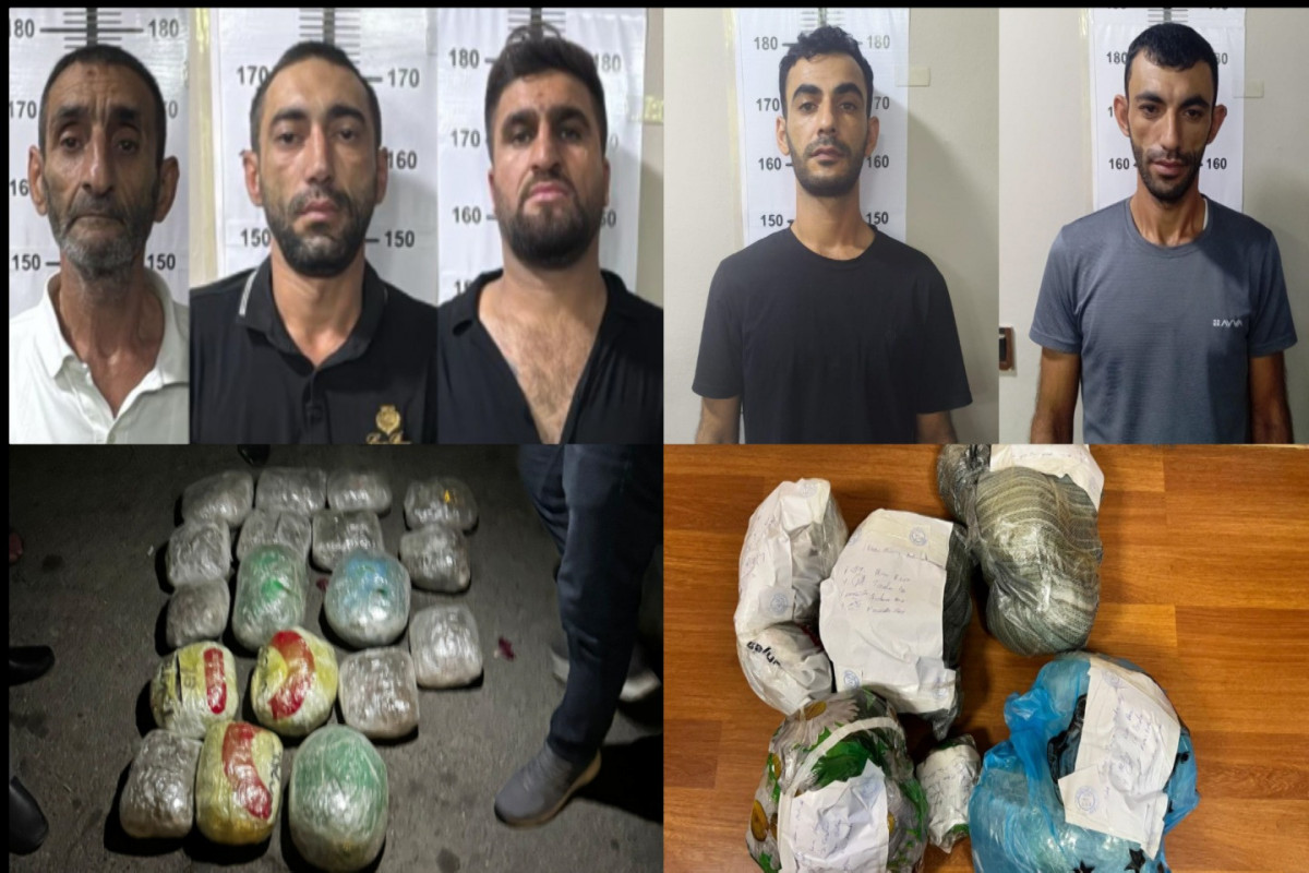 Yasamalda narkokuryerlər saxlanılıb, 27 kq narkotik aşkarlanıb