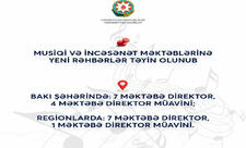 Musiqi və incəsənət məktəblərinə yeni rəhbərlər təyin olunub