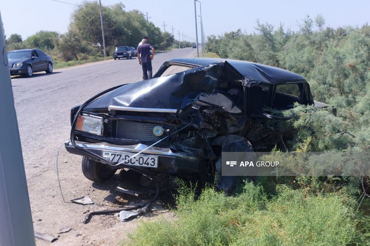 Sabirabadda yol qəzasında 1 nəfər ölüb, 4 nəfər xəsarət alıb - FOTO - YENİLƏNİB-2