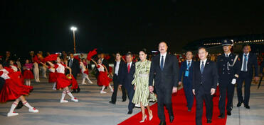 Prezident İlham Əliyevin Çinə səfəri şərəfinə xüsusi kortec ayrılıb