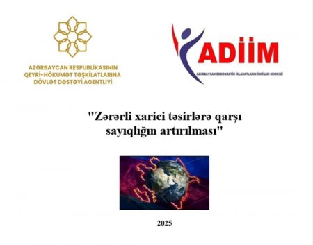 ADİİM "Zərərli xarici təsirlərə qarşı sayıqlığın artırılması" adlı layihəsinin icrasını yekunlaşdırıb